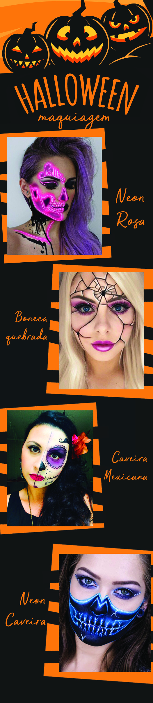 Confira as maquiagens fáceis para se fazer no halloween e arrasar