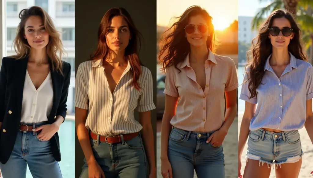 32 Looks Camisa Listrada Feminina para Arrasar em 2026 32 Looks Camisa Listrada Feminina para Arrasar em 2026