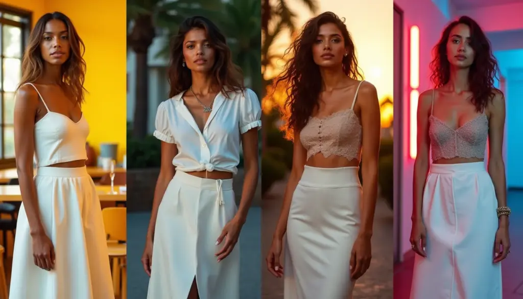 42 Ideias de Look com Saia Branca Midi para Arrasar em 2026 42 Ideias de Look com Saia Branca Midi para Arrasar em 2026